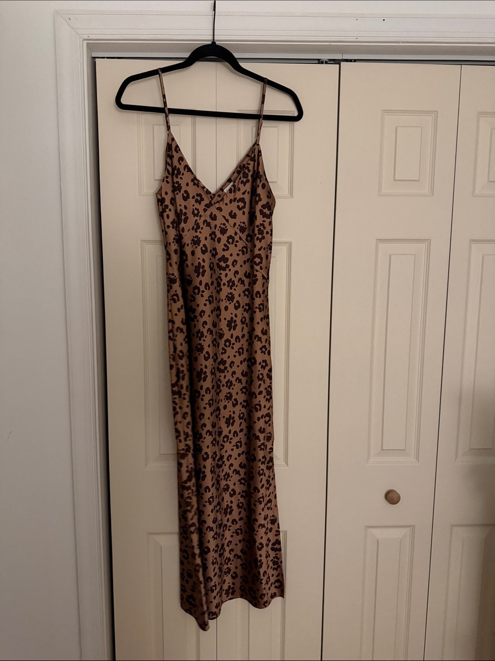 A New Day! Women’s Brown Leopard Print Slip Dress